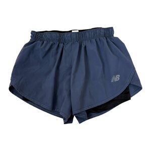 New Balance Women’s Running Shorts Blue Athletic Lined Sm